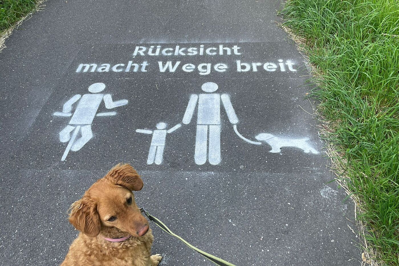 Bodo Fischer mit seiner Hündin Ola 